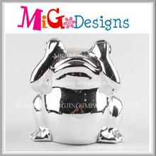 Pretty Frog Covering Eyes Shape Ceramic Piggy Banks